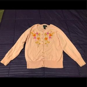 Baby Pink Embroidered Sweater